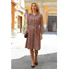 robe 3 boutons avant femme senior facile à enfiler