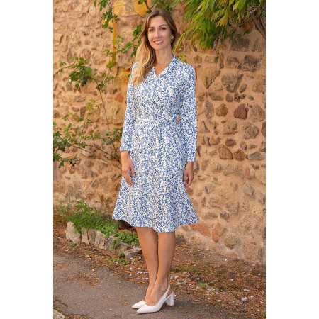 robe femme senior 3 boutons avant facile à enfiler