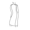 Robe médicalisée ouverture dos croisé femme senior | Facilavi