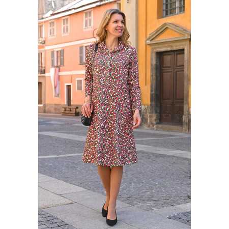 Robe médicalisée ouverte dans le dos par pression - motif A