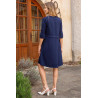 Robe médicalisée unie ouverture dos femme senior | Facilavi