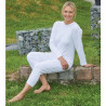 Grenouillère pour femme âgée dépendante - Ehpad -  chaude 100% coton