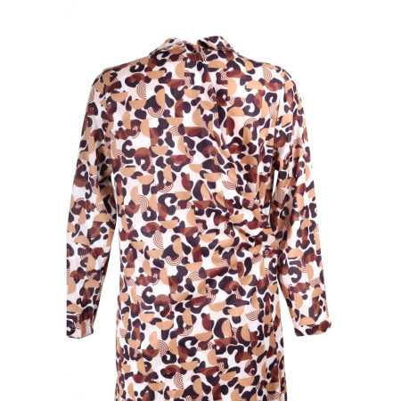 robe médicalisée ouverture dos croisée femme senior