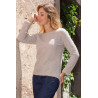 Pull médicalisé femme fermeture épaule par pressions - Confort