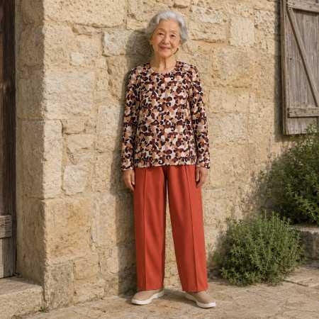 grenouillère femme senior médicalisée ouverture zip entrejambe
