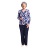 grenouillère femme senior dépendante ehpad ouverture dos coloris bleu