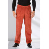 Pantalon facile à enfiler homme senior coloris brique
