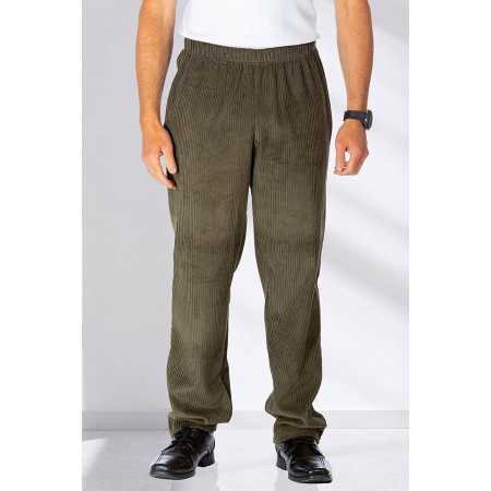 Pantalon facile à enfiler homme senior coloris kaki