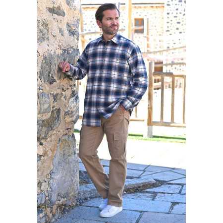pantalon facile à enfiler poches homme senior couleur beige tenue