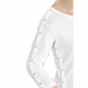 T-shirt médicalisé femme ouverture 2 côtés | Facilavi