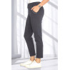 jogging près du corps confortable facile à enfiler femme senior coloris marine vue profil