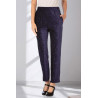 Pantalon velours brillant femme senior taille élastique | Facilavi