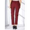 pantalon bordeaux facile à enfiler taille élastique femme senior dos