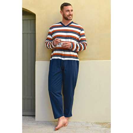 grenouillère homme senior ouverture dos entrejambe nuit pyjama ehpad