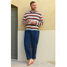 grenouillère homme senior ouverture dos entrejambe nuit pyjama ehpad