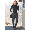 pantalon femme senior élastique pince de galle confortable tenue