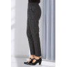 Pantalon Prince de Galles femme senior taille élastique | Facilavi