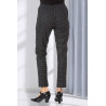 Pantalon Prince de Galles femme senior taille élastique | Facilavi