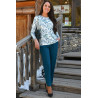 Pantalon femme senior taille élastique noir ou canard | Facilavi