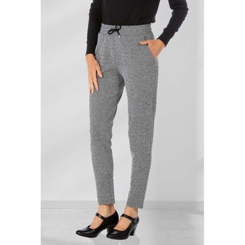 Pantalon femme senior taille élastique facile à enfiler | Facilavi