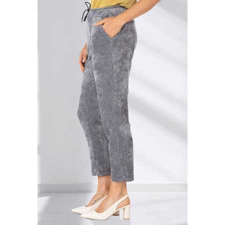 Pantalon femme senior taille élastique confortable | Facilavi