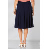 jupe fluide confort femme senior facile à enfiler coloris marine