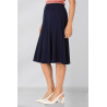 jupe fluide confort femme senior facile à enfiler coloris marine profil