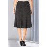 jupe ample facile à enfiler velours femme senior coloris noir