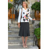 jupe ample facile à enfiler velours femme senior coloris noir tenue