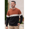 pull médicalisé ouverture dos homme senior ehpad manches longues