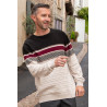 pull médicalisé homme senior ouverture dos