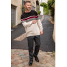 pull médicalisé homme senior tenue - ouverture dos par pressions