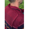 Pull médicalisé bordeaux pour homme senior avec ouverture dos par pressions ehpad dos