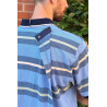 haut polo pull médicalisé homme senior avec ouverture dos pressions