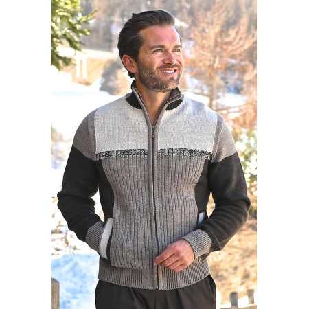 gilet chaud fermeture zip homme senior montagne