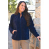 Polaire bouclette fermeture zip coloris marine femme senior
