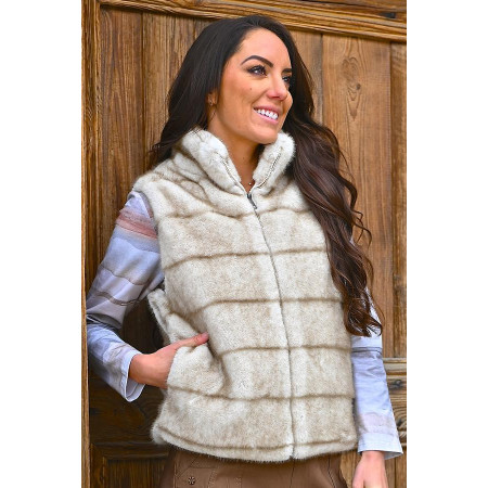 gilet molletonné zip femme senior sans manches