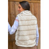 gilet molletonné zip femme senior sans manches dos