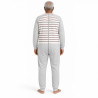 grenouillère fermeture dos entrejambe coloris gris nuit homme senior vue dos