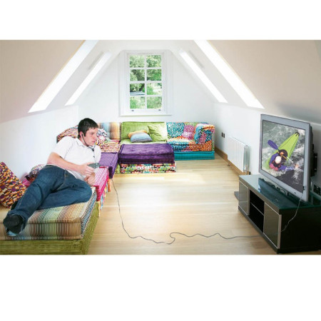 Amplificateur télévision et conversation Geemarc en situation télévision