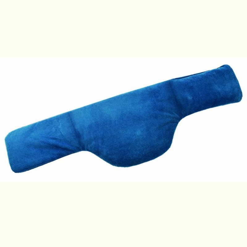 Coussin chauffant cervical maxi avec col montant et partie dorsale - bleu  foncé