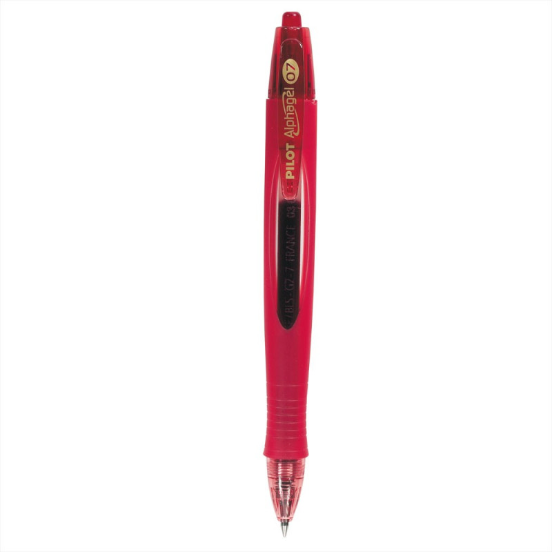 Stylo bille ergonomique Alphagel - rouge