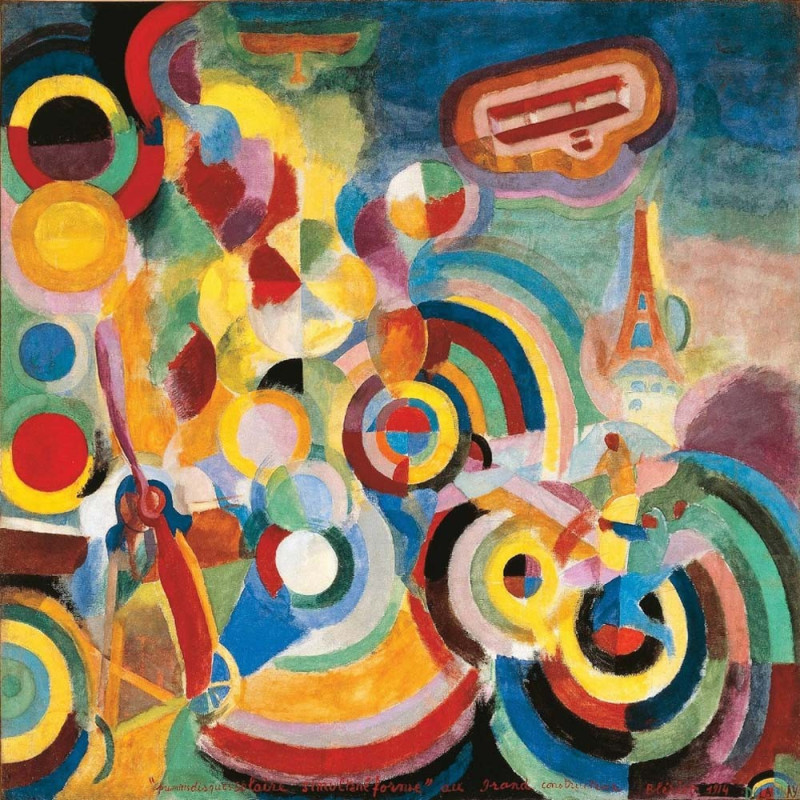 Puzzle en bois de 50 pièces Hommage à Blériot de Robert Delaunay
