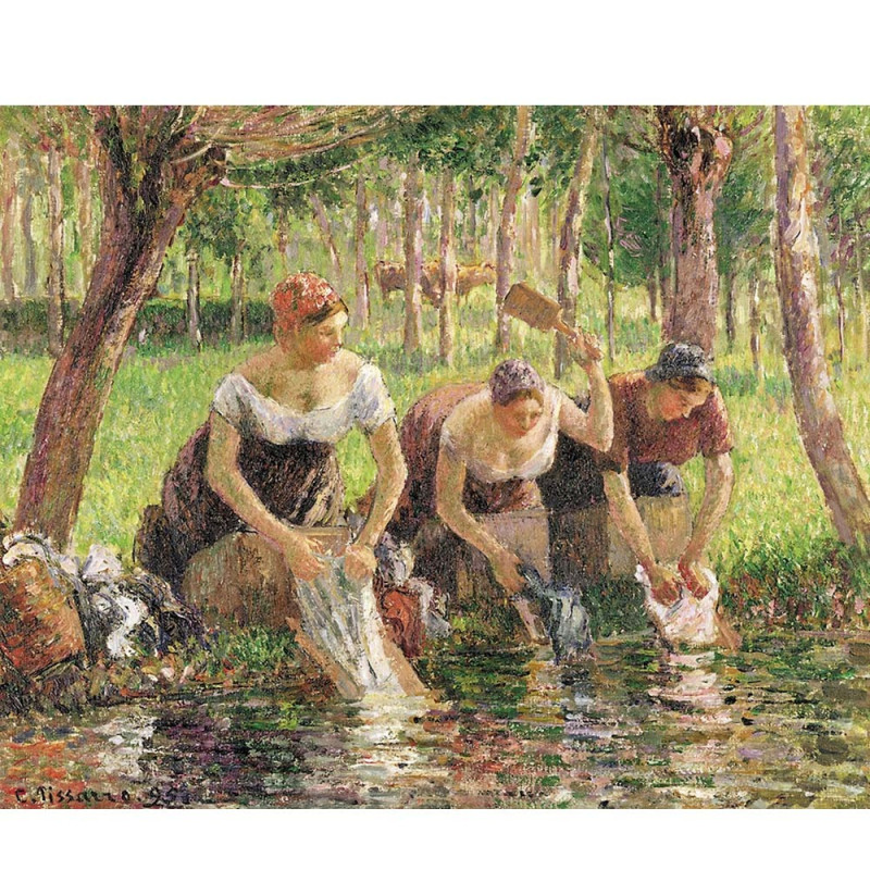 Puzzle d'art 300 grosses pièces Les lavandières tableau Puzzle d'art 300 grosses pièces Les lavandières tableau