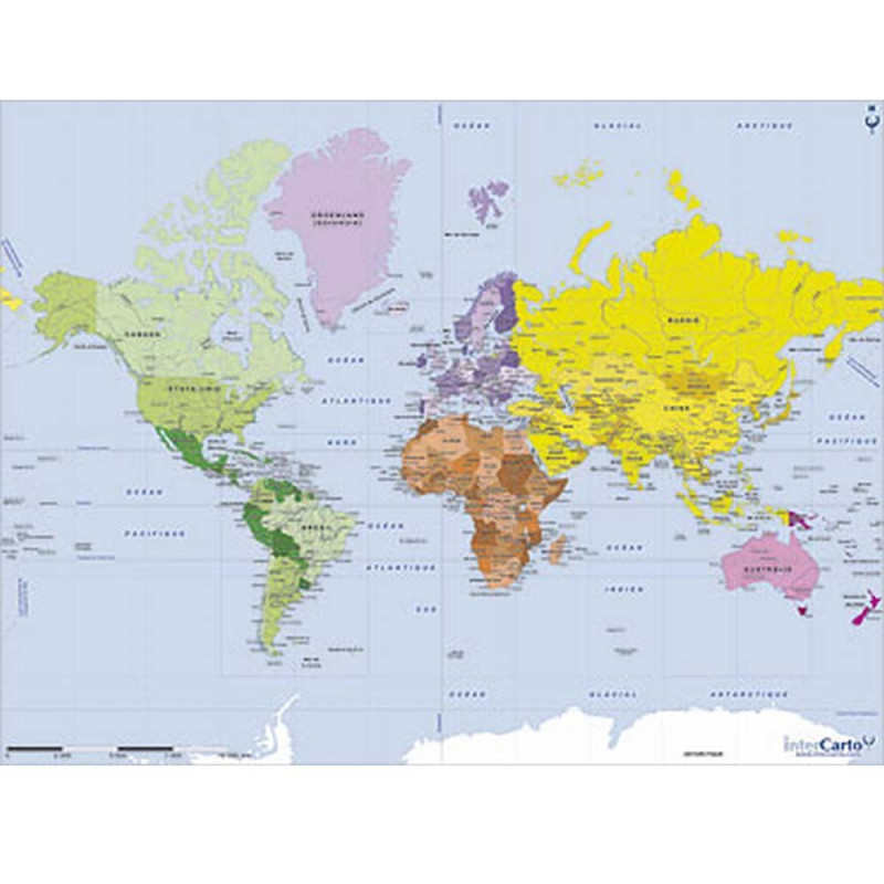 Puzzle Dart 50 Grosses Pièces Carte Du Monde