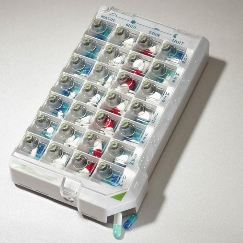 Pilbox Classic pilulier hebdomadaire fermé Pilbox Classic pilulier hebdomadaire fermé