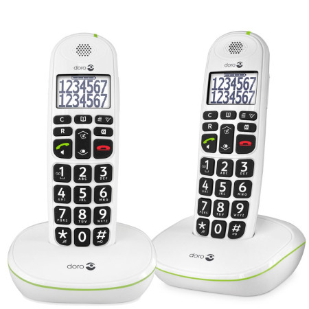 Doro Comfort 1015 duo téléphone répondeur et combiné dect fixe sans fil