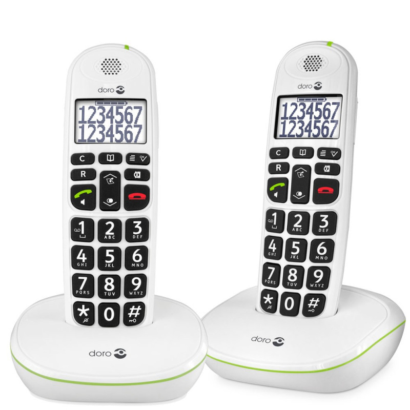 Doro 110 duo PhoneEasy, ensemble 2 téléphones seniors