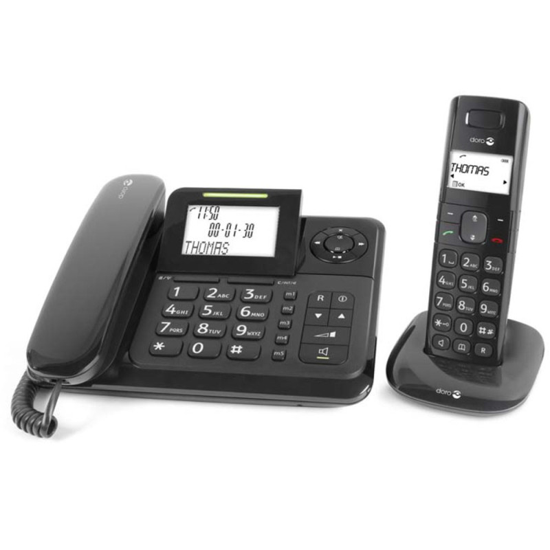 Doro Comfort 4005 combiné téléphone-répondeur fixe et téléphone sans fil