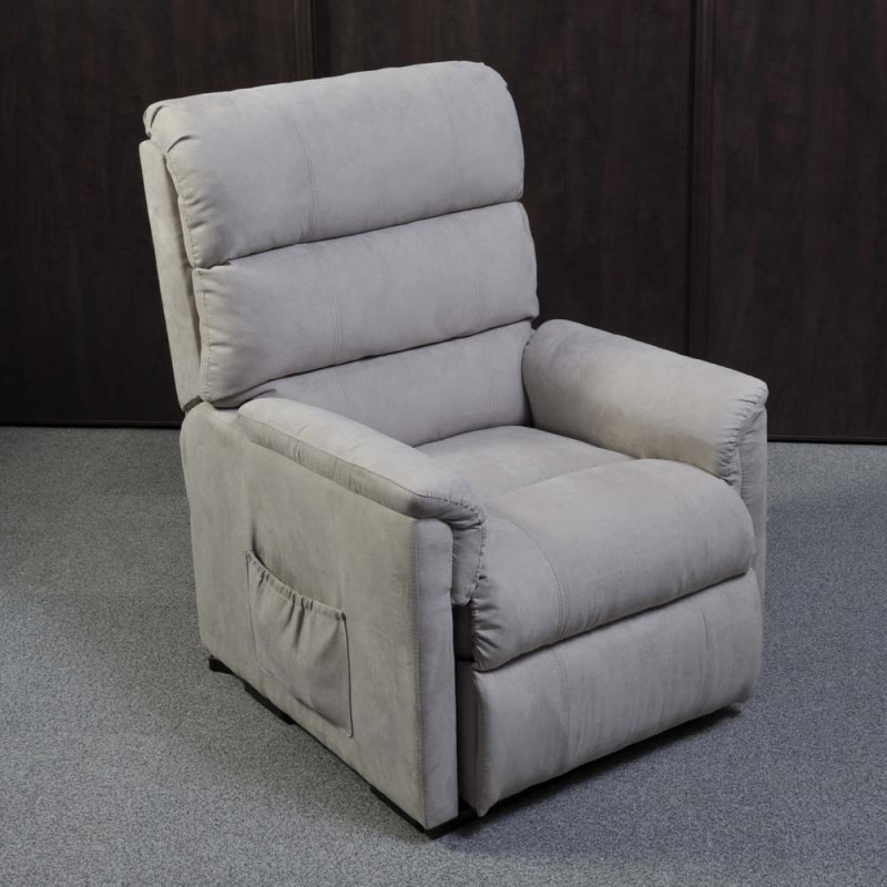 Fauteuil releveur Perle Mini microfibre gris